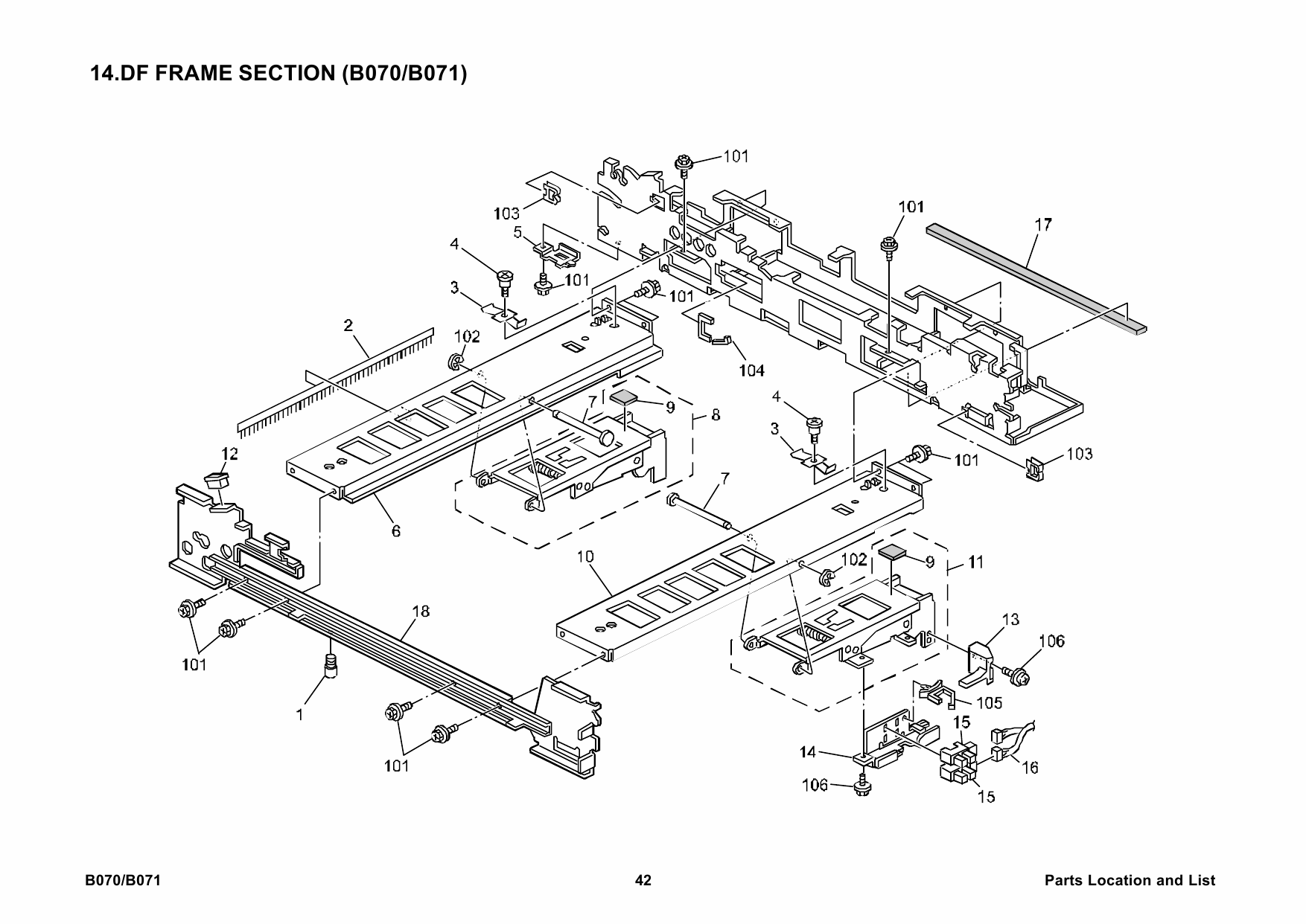 RICOH Aficio 2090 2105 B070 B071 Parts Catalog-3